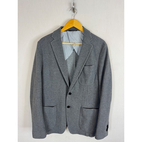 Banana Republic Other - Banana Republic Mens 42R Gray Knit Blazer Sport Coat Cotton Textured 186113-00